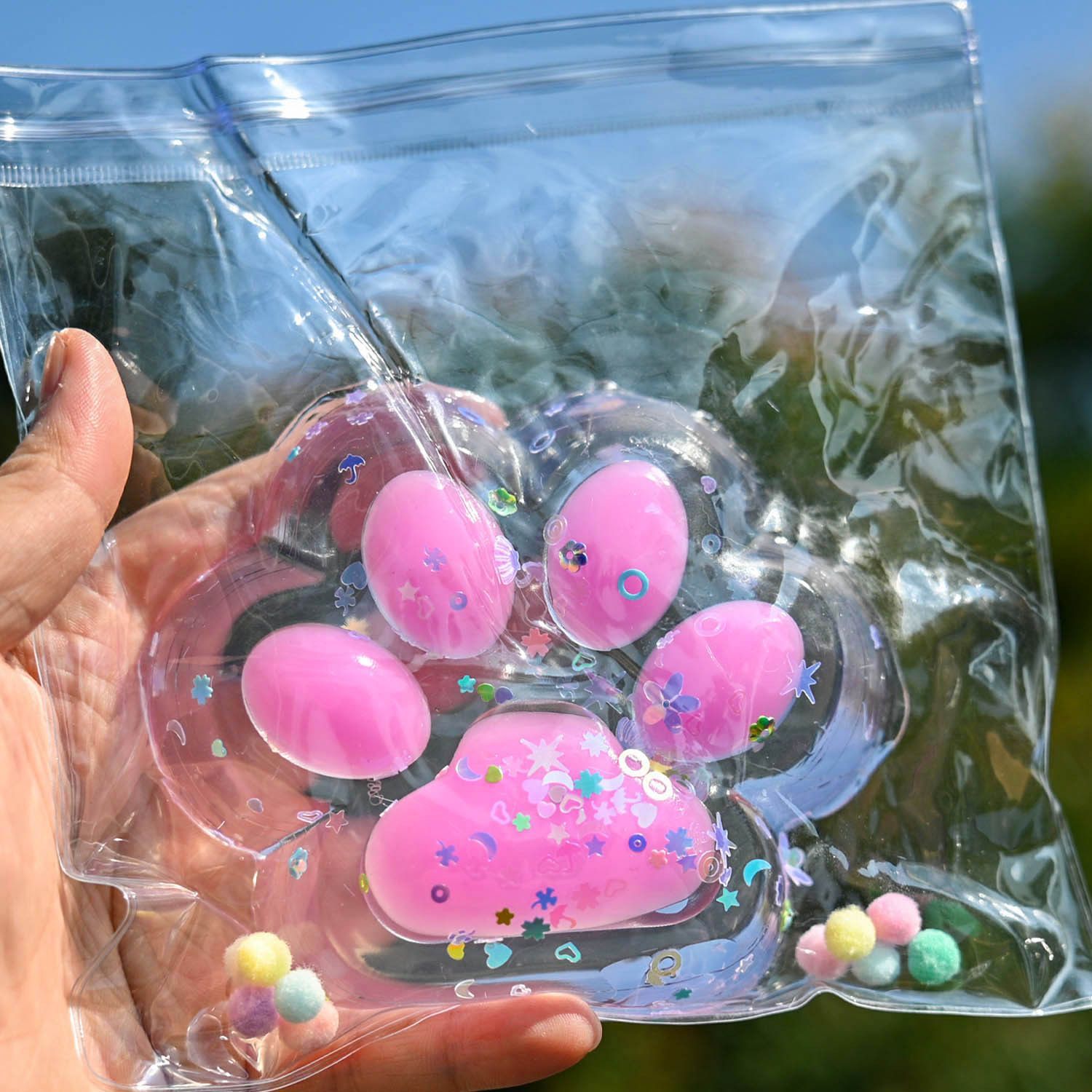 فقاعات الاسترخاء – شكل كف