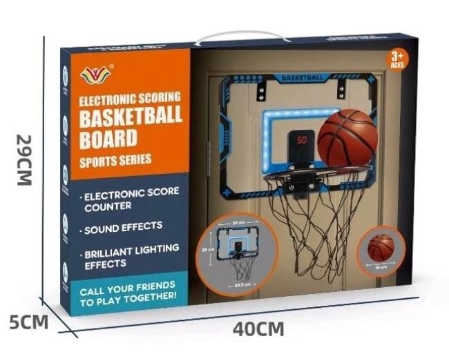 Electronic basketball board