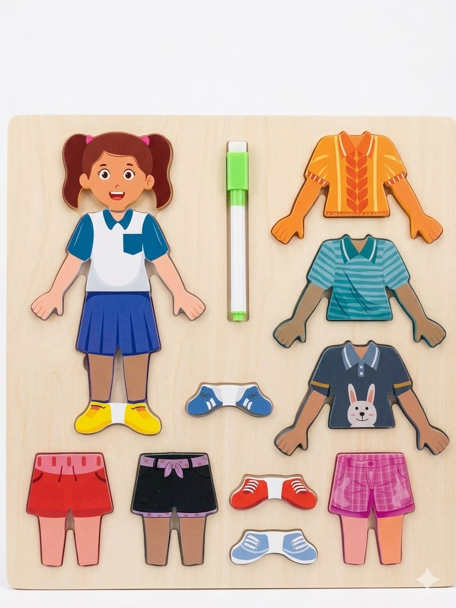 Wooden Dress-Up Puzzle