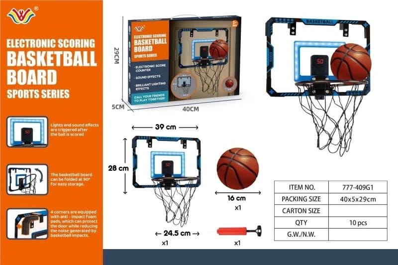 Electronic basketball board